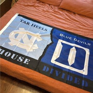 House Divided Flag - Tar Heels and Blue Devils